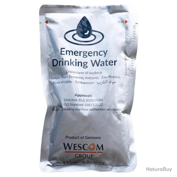 Ration d'eau potable d'urgence Pains Wessex Emergency Drinking Water (lot de 4)
