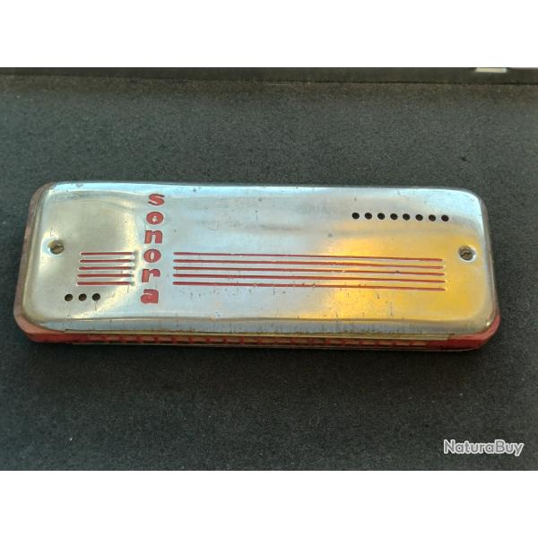 Superbe ancien double harmonica SENORA ann�es 50