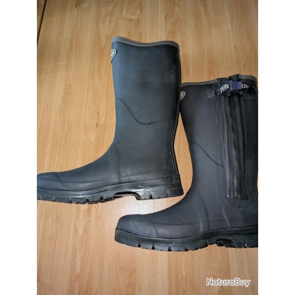 Bottes chaudes PERCUSSION Full Zip Rambouillet - Pointure 47