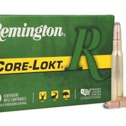 Cartouches REMINGTON core lokt psp calibre 7X64 brenneke 140grs x20