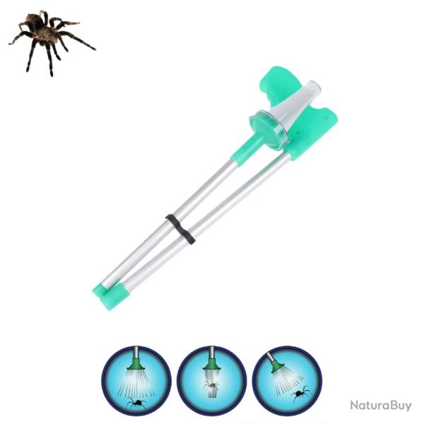 Pi�ge Attrape Araign�e Cafard Insecte Manche 83cm Capture Sans Contact Vert