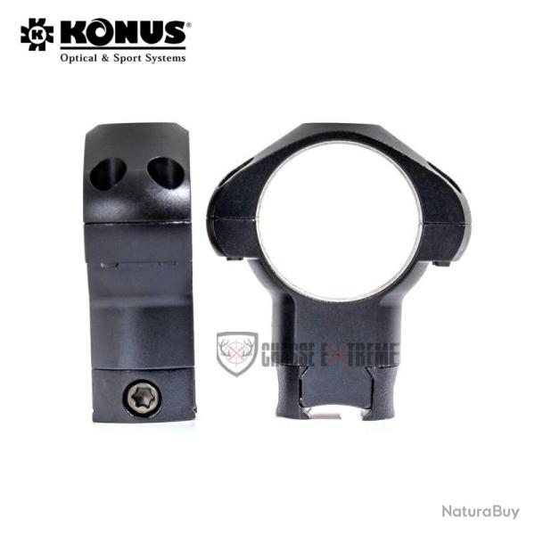 Collier de Montage KONUS Steel Rings 25.4mm Haut Rail 11mm Airgun / 22