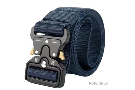 Ceinture Tactique Nylon Militaire 120 Cm - Boucle Rapide - Noir - Neuf Avec Étiquettes