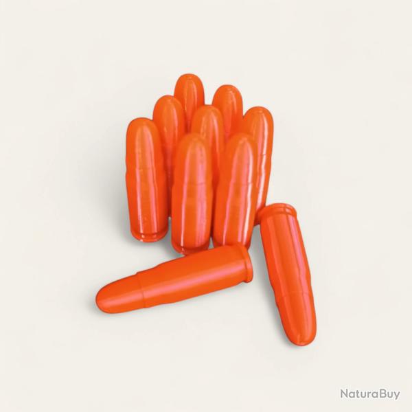 10 Cartouches Amortisseur/Manipulation Rouge en 7.63�25 mm Mauser - Made in France