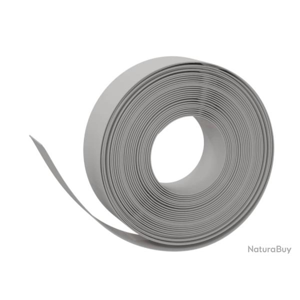 Bordure jardin gris 10 m x 15 cm poly�thyl�ne flexible pratique ext�rieur