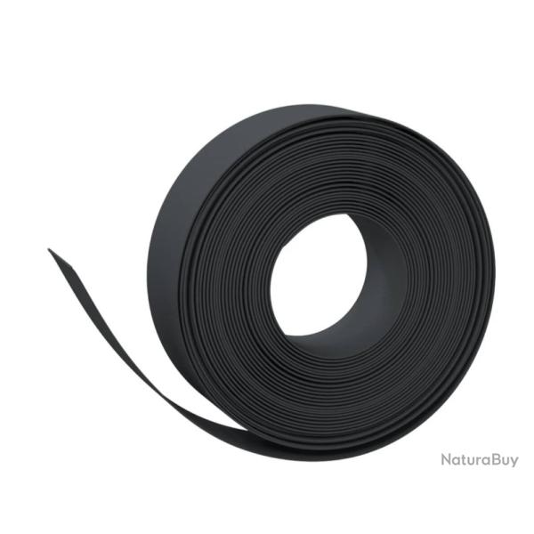 Bordure jardin noir 10 m x 15 cm poly�thyl�ne flexible pratique ext�rieur