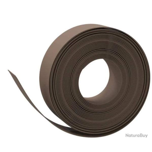 Bordure jardin marron 10 m x 15 cm poly�thyl�ne flexible pratique ext�rieur