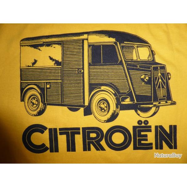 DESTOCKAGE : tee shirt CITROEN HY TUBE ( tailles S M L  ) girasol 185 grs