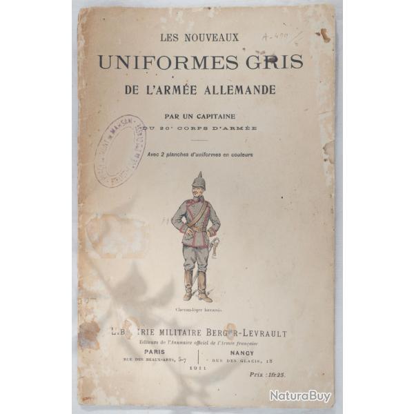Livret militaire nouveaux uniformes gris de l'arm�e allemande 1911  tampon - WWI SCN24LVM002