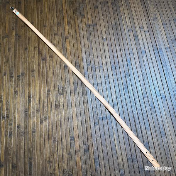 SANGLE - BRETELLE EN CUIR MARRON POUR CARABINE ET FUSIL NEUF