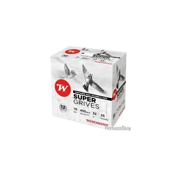 CARTOUCHE SUPER GRIVES CALIBRE 12/70 32G n7-1/2 bj x25