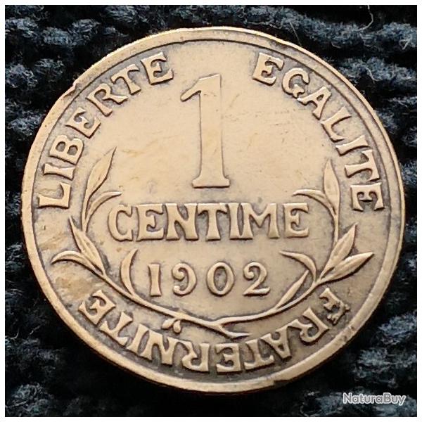 Monnaie France - 1902 - 1 centime Daniel-Dupuis (Grade : TB) - Ref N1572