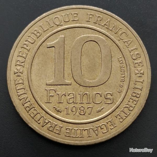 Monnaie France - 1987 - 10 francs Mill�naire cap�tien (Grade : TTB) - Ref N0532