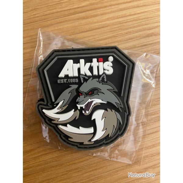 �cusson Arktis Patch loup Velcro noir gris PVC