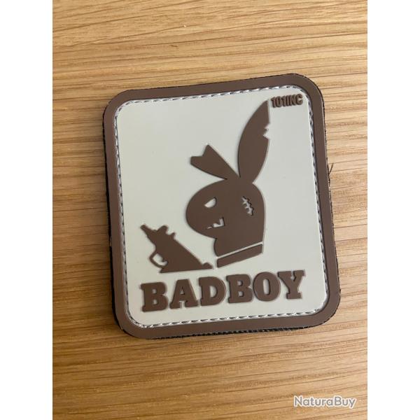 �cusson Bad Boy Patch lapin Velcro marron beige PVC