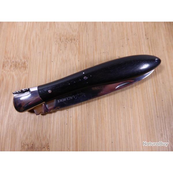 Couteau pliant Laguiole en Aubrac mod�le CROCUS mouche forg�e EBENE TB �tat FRANCE