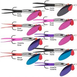 Cuiller ROLLA Silver bullet color&eacute;e 16g Palette rose / jupe rose