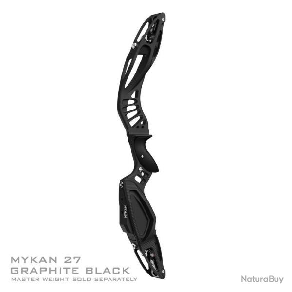 MYBO - Poign�e Barebow MYKAN 27" CERAKOTE GAUCHER (LH) GRAPHITE BLACK