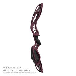 MYBO - Poign&eacute;e Barebow MYKAN 27" CERAKOTE GAUCHER (LH) BLACK CHERRY