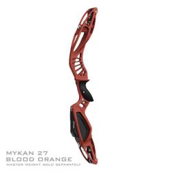 MYBO - Poign&eacute;e Barebow MYKAN 27" CERAKOTE DROITIER (RH) BLOOD ORANGE