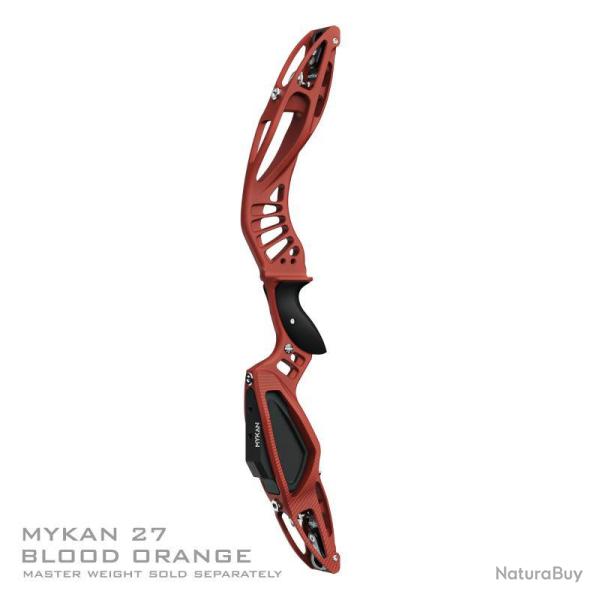 MYBO - Poign�e Barebow MYKAN 27" CERAKOTE GAUCHER (LH) BLOOD ORANGE