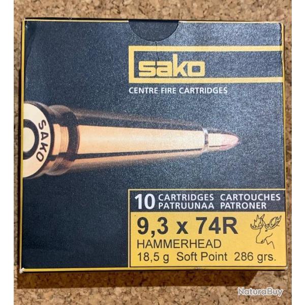 boite 10 cartouches 9,3x74r - SAKO