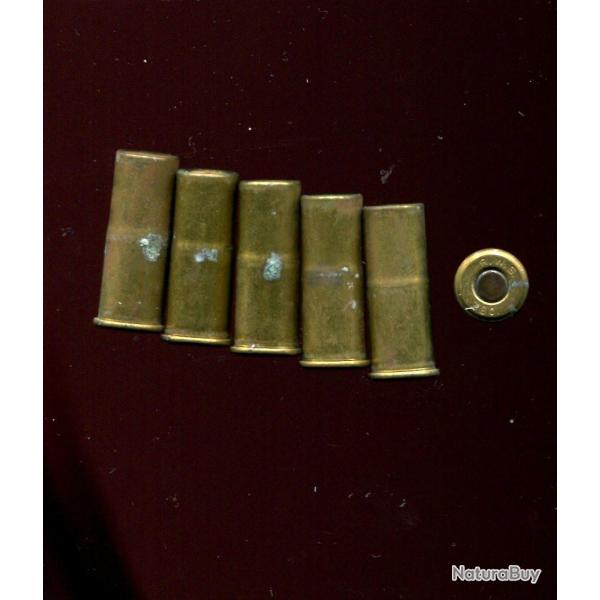 Lot de 6 cartouches .380 Bull Dog - BON ETAT - marquage : RWS 380