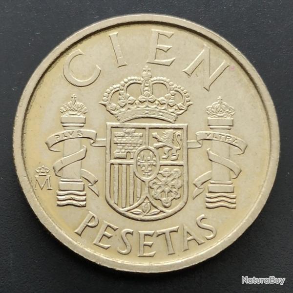 Monnaie Espagne - 1988 Tranche A - 100 pesetas mod�le CIEN (Grade : TTB) - N0456