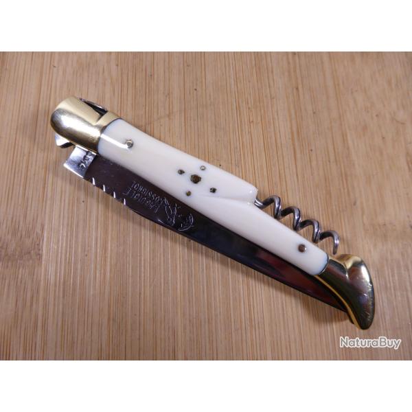 Couteau pliant ancien Laguiole 2 pi�ces de marque "ROSSIGNOL" Thiers FRANCE