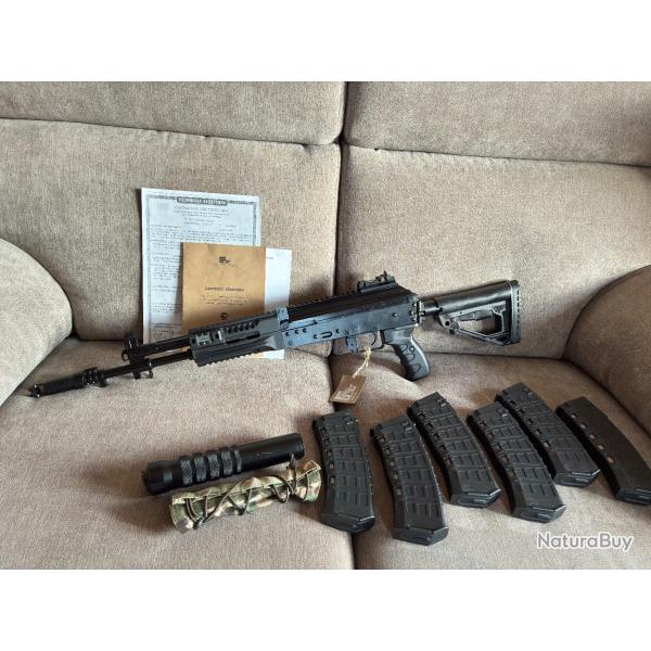 NPO AEG ak12 RARE + 6mags +silencieux NPO AEG