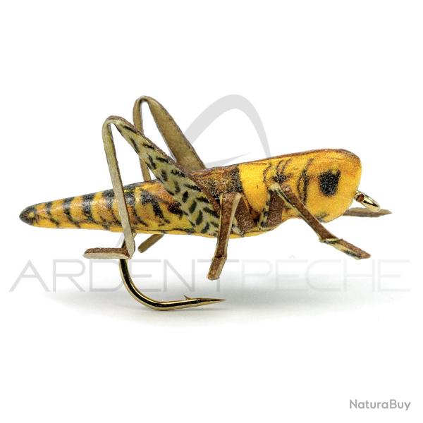 Mouche r�aliste Sauterelle marron/jaune H8