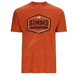 Tee shirt SIMMS Fly Patch T-Shirt Adobe Heather S