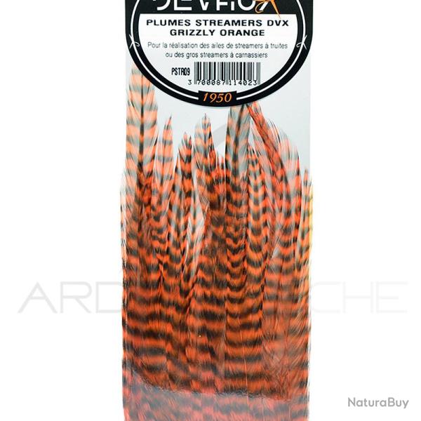 Plumes streamers DEVAUX Grizzly orange