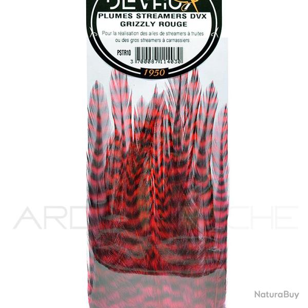 Plumes streamers DEVAUX Grizzly rouge