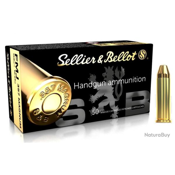 Munitions SELLIER & BELLOT cal.357 Magnum FMJ 10 boites ( 500 munitions )