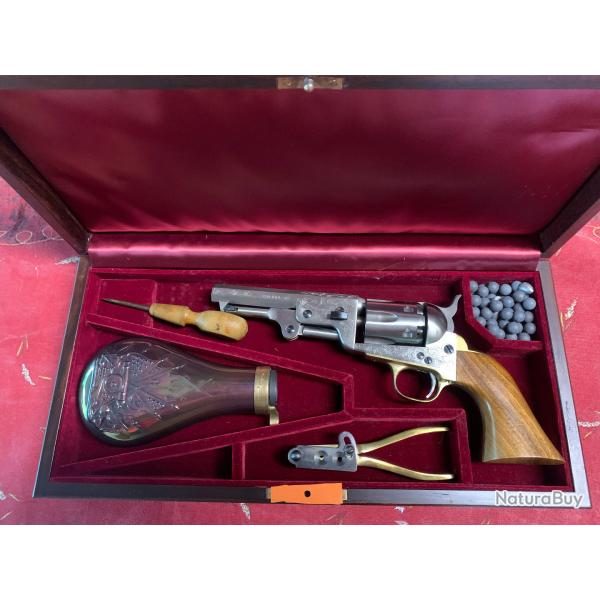 PIETTA COLTMAN Coffret Colt shriff en inox grav calibre 36