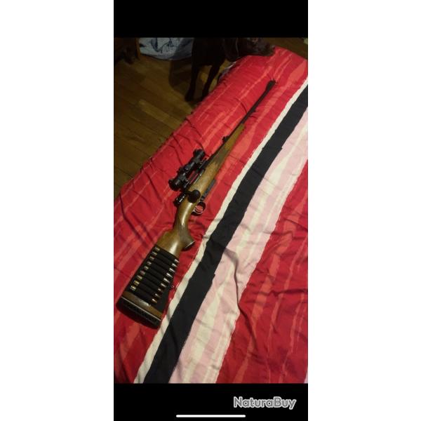 Carabine 9.3x62 + point rouge