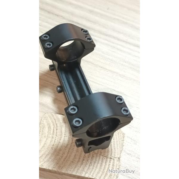 Monobloc pour montage lunettes Diamtre 25,4mm . Hauteur 20mm. Rail 11mm