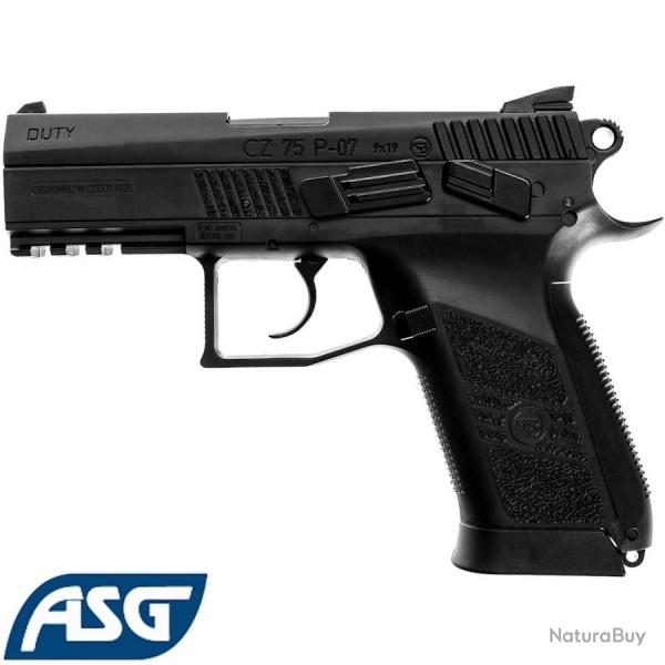 R�plique airsoft CZ 75 P-07 Duty CO2 - Pistolet blowback m�tal GBB