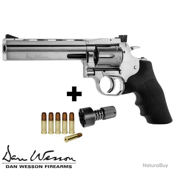 Revolver airsoft CO2 Dan Wesson 715 full metal chrom� 6 inches