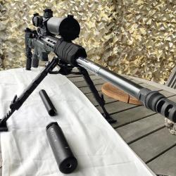 TIKKA T3TACA1+SCHMIDT 5-25x56PMII P5FL Mrad+bipied ACCU TAC WB5 QR+MONOPIED PGM +MONTAGE ERATAC