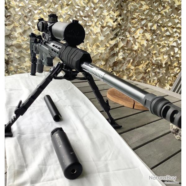 TIKKA T3TACA1+SCHMIDT 5-25x56PMII P5FL Mrad+bipied ACCU TAC WB5 QR+MONOPIED PGM +MONTAGE ERATAC