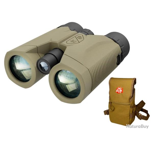 jumelle binox 10x42 LRF 3000 tlmtrique atn Laser Rangefinder + housse ventrale tactique offerte