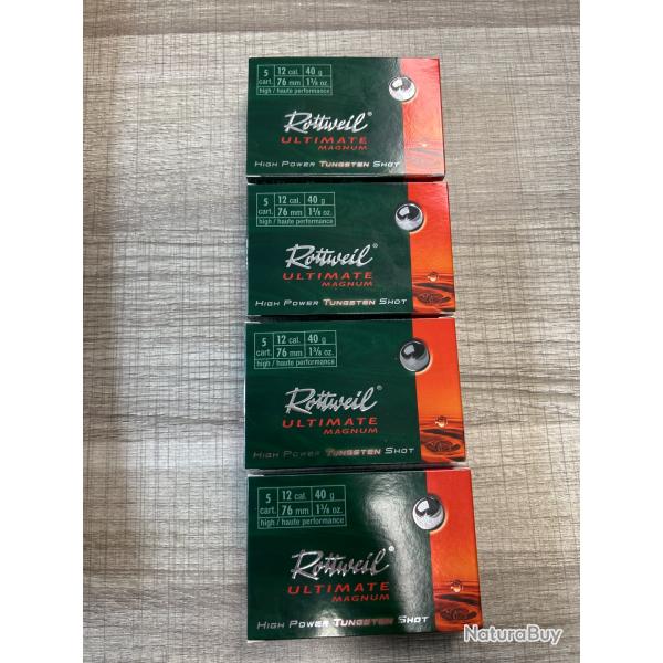 Lot de 20 cartouches Rottweil Ultimate cal 12/76 n  2