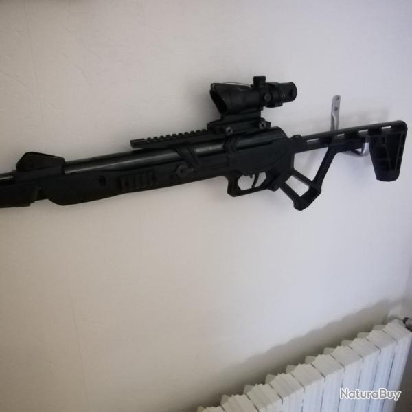 Carabine Black bunker Bm8 noir Calibre 4.5mm break barrel 19.9j garantieAvec lunette AIM-0 4x32c