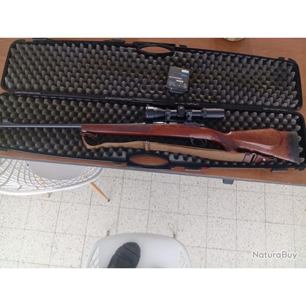 Carabine de chasse 300 wing-mag ,avec lunette 1.5-6 avec 2 botes de 10 cartouches en sako 220 grain