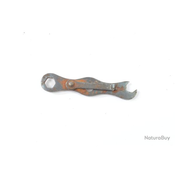 Petit outil multifonction pour moto BSA ou Triumph, combin� cl� tournevis. Outillage ancien vintage