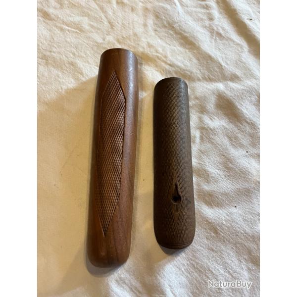 deux devants bois pour anciens fusils de chasse