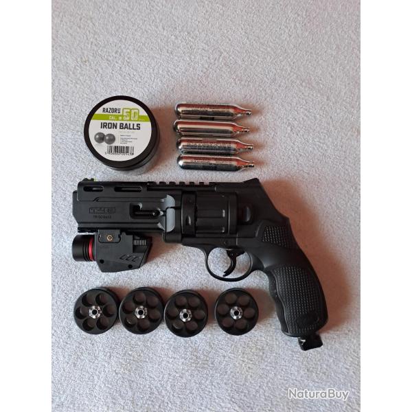 TR50 gen 2 T4E umarex lampe tactique laser,13 joules,mallette de transport+4 barillets+PEB 50 etc...