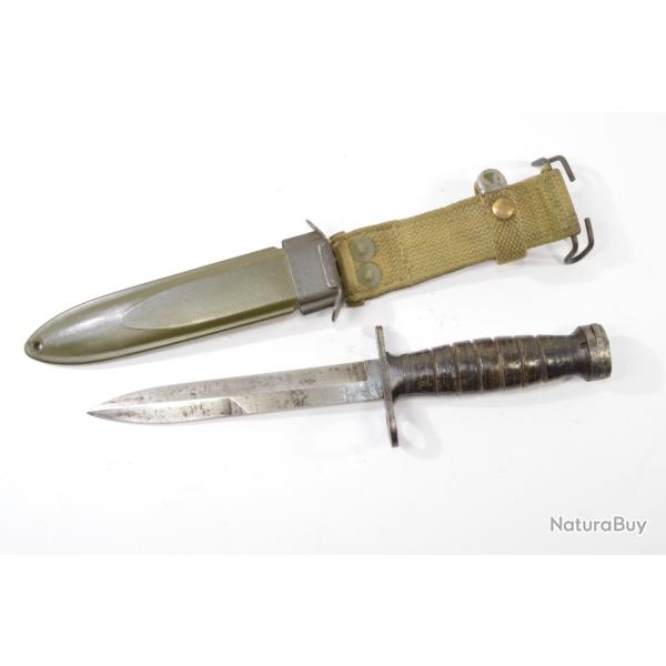 Baionnette am�ricaine US M4 IMPERIAL, fourreau USM8 BM Co languette d�chir�e. Carabine USM1